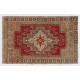 Mid-Century Hand-Knotted Tribal Rug in Soft Colors, 100% Wool Carpet