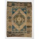 Geometric Medallion Handmade Vintage Anatolian Village Accent Rug Geometric Medallion Handmade Vintage Anatolian Village Accent Rug
