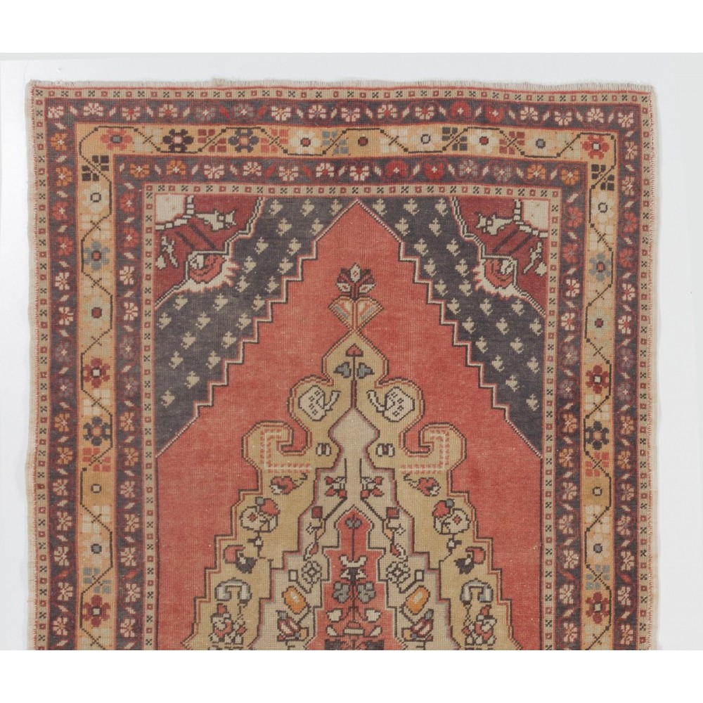 Unique Handmade Vintage Oriental Rug