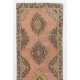 One-of-a-Kind Turkish Runner, circa 1950. Handmade Wool Rug for Hallway decor. Mid-Century Vintage Village Carpet