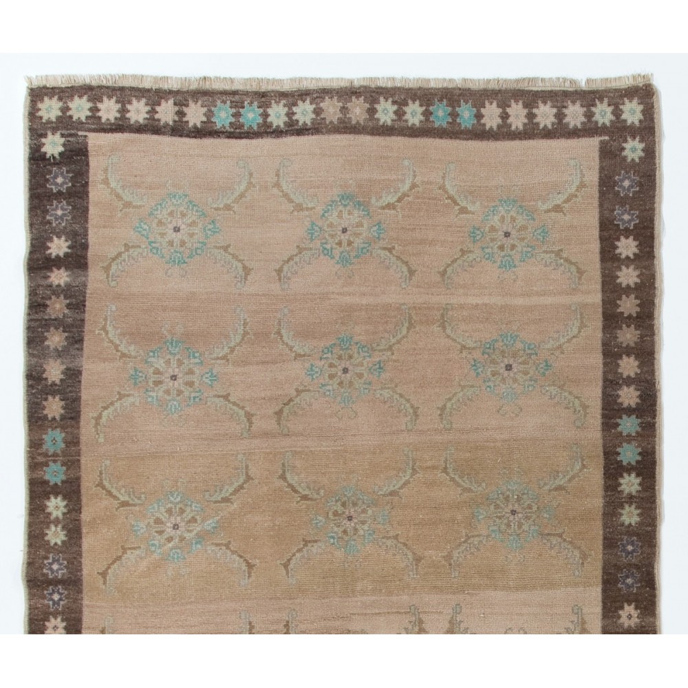 One-of-a-Kind Vintage Hand-Knotted Wool Rug from Karapinar / Turkey. 100% Wool