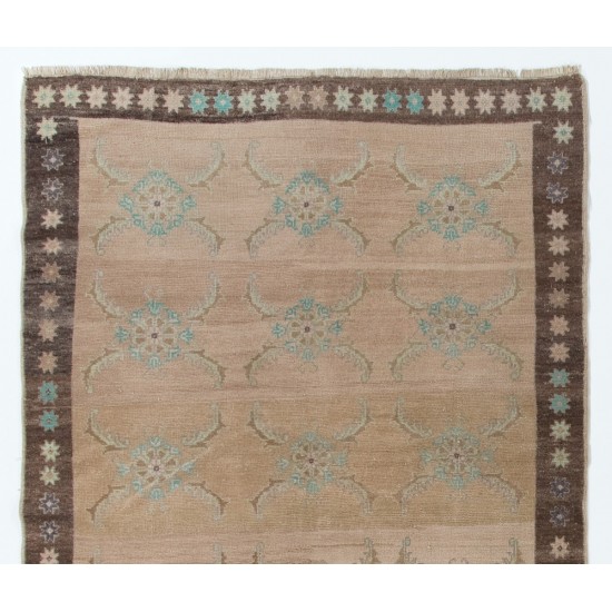 One-of-a-Kind Vintage Hand-Knotted Wool Rug from Karapinar / Turkey