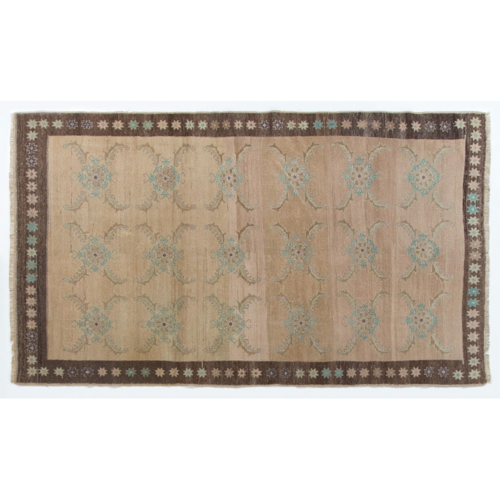 One-of-a-Kind Vintage Hand-Knotted Wool Rug from Karapinar / Turkey. 100% Wool