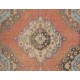 Vintage Hand-Knotted Oushak Runner. Unique Wool Hallway Carpet