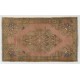 Vintage Hand-knotted Turkish Village Rug. Wool Carpet in Soft Colors