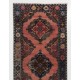 Magnificent Vintage Turkish Runner Rug. Hand-Made Wool Carpet for Hallway