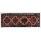 Magnificent Vintage Turkish Runner Rug. Hand-Made Wool Carpet for Hallway