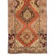 Antique Hand-Knotted Anatolian Oushak Runner Rug. One of a kind Wool Carpet