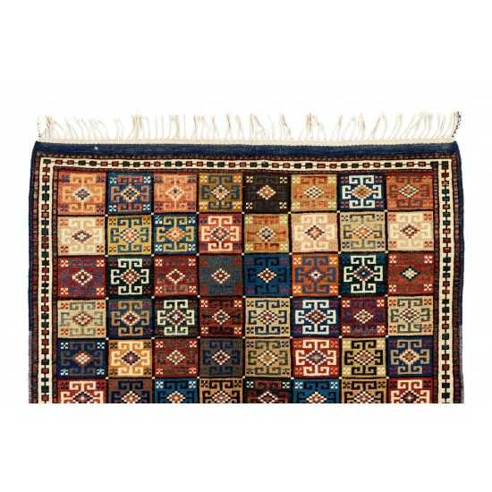 Exceptional Antique Handmade Dowry Rug. 100% Wool & Natural Dyes