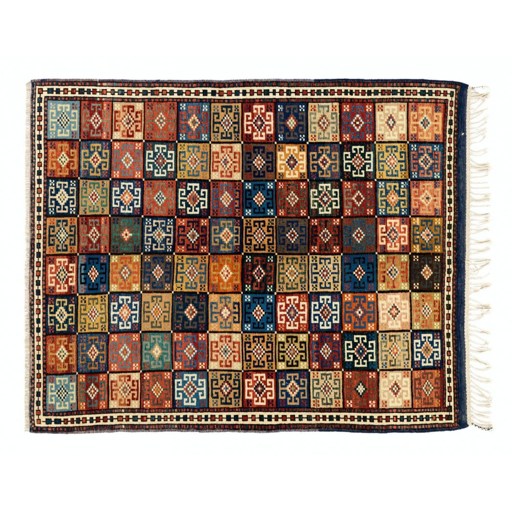 Exceptional Antique Handmade Dowry Rug. 100% Wool & Natural Dyes