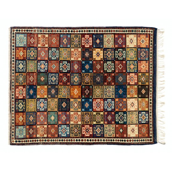 Exceptional Antique Handmade Dowry Rug. 100% Wool & Natural Dyes