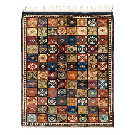 Exceptional Antique Handmade Dowry Rug. 100% Wool & Natural Dyes