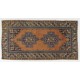 Vintage Hand Knotted Turkish Area Rug with Wool Pile