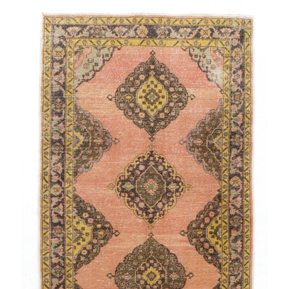 Handmade Anatolian Runner Rug, Ideal for Home and Office