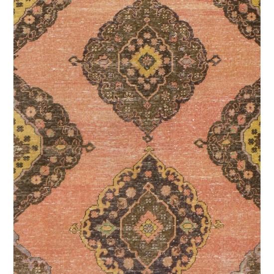 Mid-Century Handmade Anatolian Runner Rug, Ideal for Home and Office