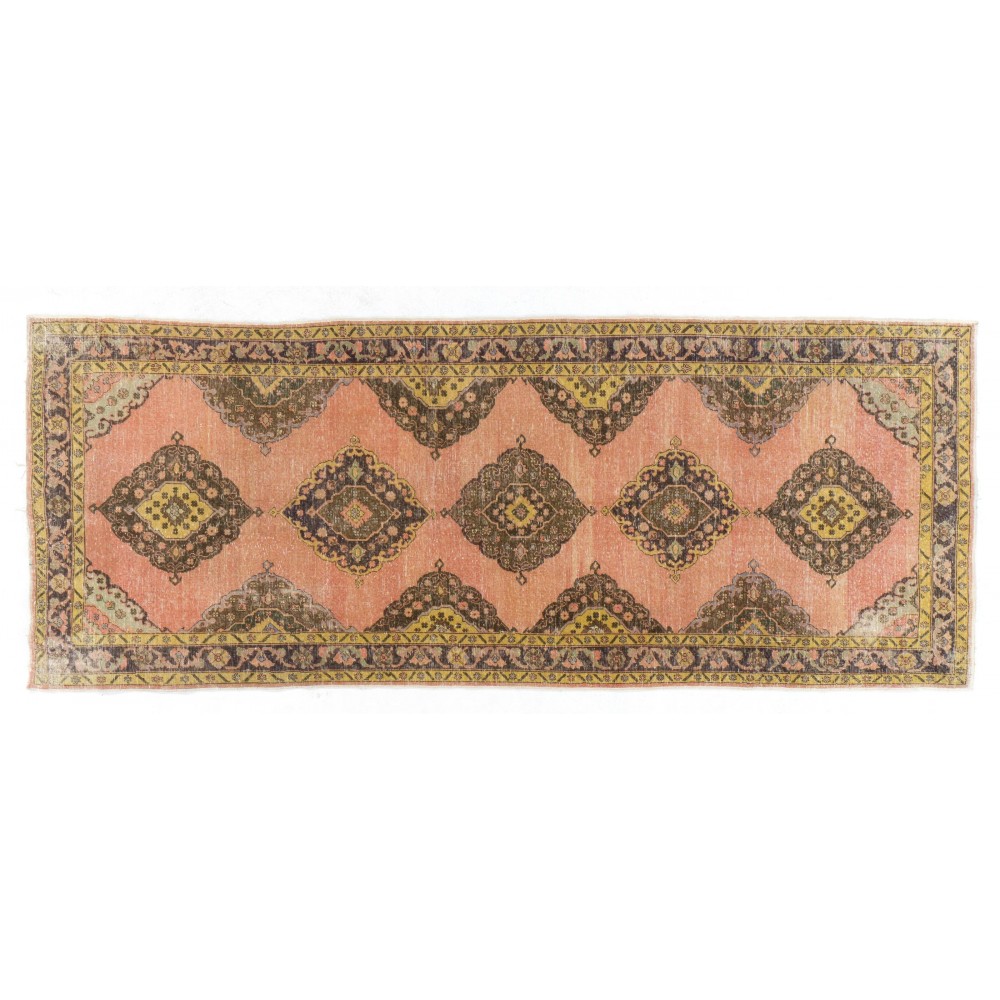 Handmade Anatolian Runner Rug, Ideal for Home and Office