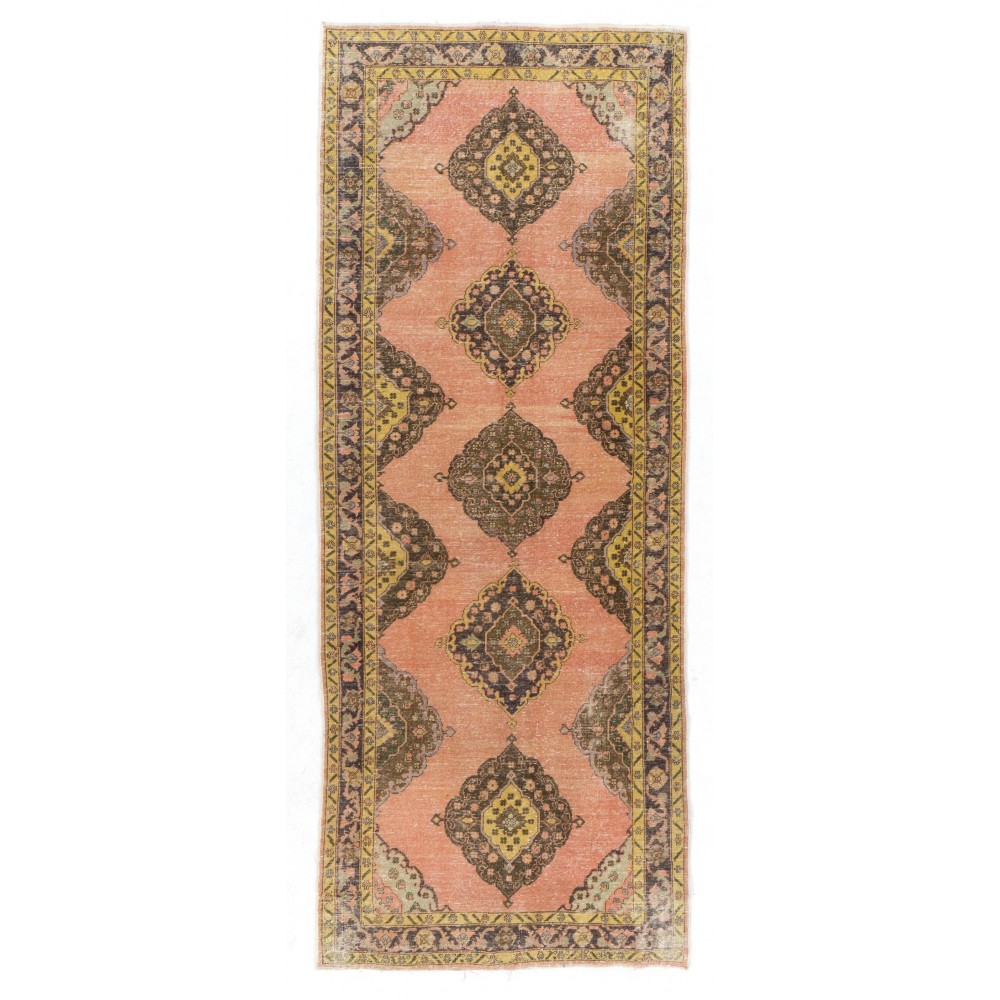Handmade Anatolian Runner Rug, Ideal for Home and Office