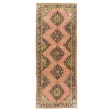 Handmade Anatolian Runner Rug, Ideal for Home and Office