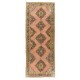 Mid-Century Handmade Anatolian Runner Rug, Ideal for Home and Office