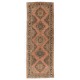 Vintage Anatolian Runner Carpet. Traditional Hand-Knotted Wool Rug for Hallway decor