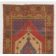 Vintage Turkish Rug, 100% Wool. Traditional Old Hand-knotted Carpet