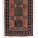 Vintage Hand-Knotted Turkish Runner. One of a kind Wool Hallway Carpet