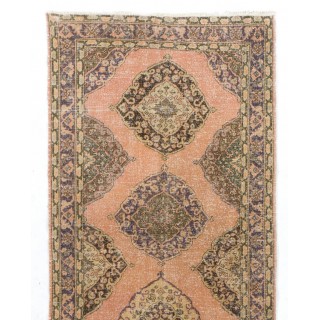 Handmade Vintage Turkish Tribal Runner Rug for Hallway Decor Handmade Vintage Turkish Tribal Runner Rug for Hallway Decor
