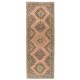 Handmade Vintage Turkish Tribal Runner Rug for Hallway Decor