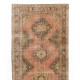 Handmade Vintage Turkish Village Runner Rug for Hallway