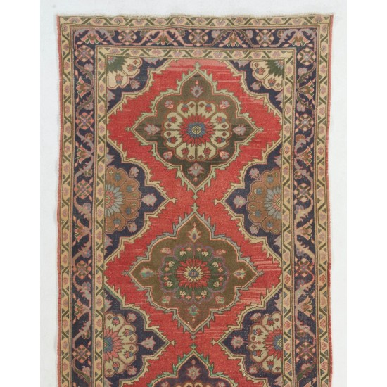 Authentic Anatolian Runner. One of a kind Wool Hallway Carpet Authentic Anatolian Runner. One of a kind Wool Hallway Carpet