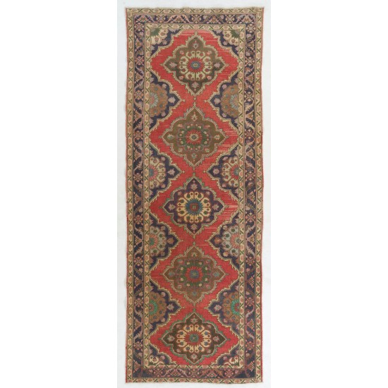Authentic Anatolian Runner. One of a kind Wool Hallway Carpet Authentic Anatolian Runner. One of a kind Wool Hallway Carpet