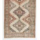 Vintage Oushak Wool Runner Rug. Handmade Turkish Corridor Carpet