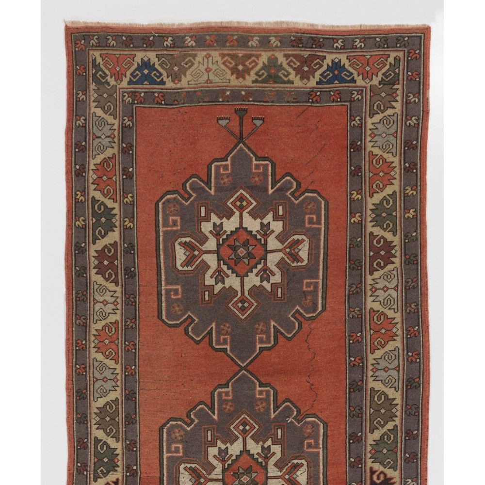 Vintage Oriental Rug, Runner for Entryway, Hallway Decor. All Wool