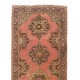 Handmade Vintage Konya-Sille Runner Rug. Tribal Style Hallway Runner