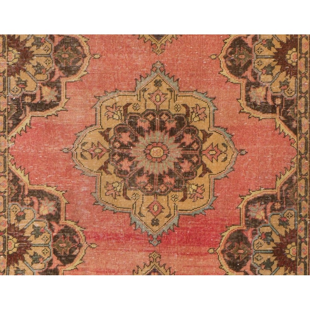 Handmade Vintage Konya-Sille Runner Rug. Tribal Style Hallway Runner