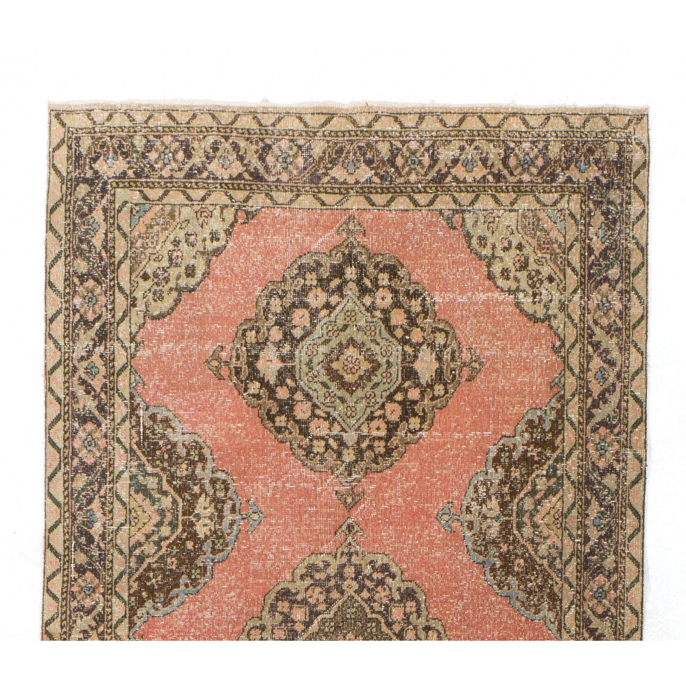 Vintage Handmade Hallway Runner. Kitchen Rug. Corridor Rug. One of a kind Stair Rug