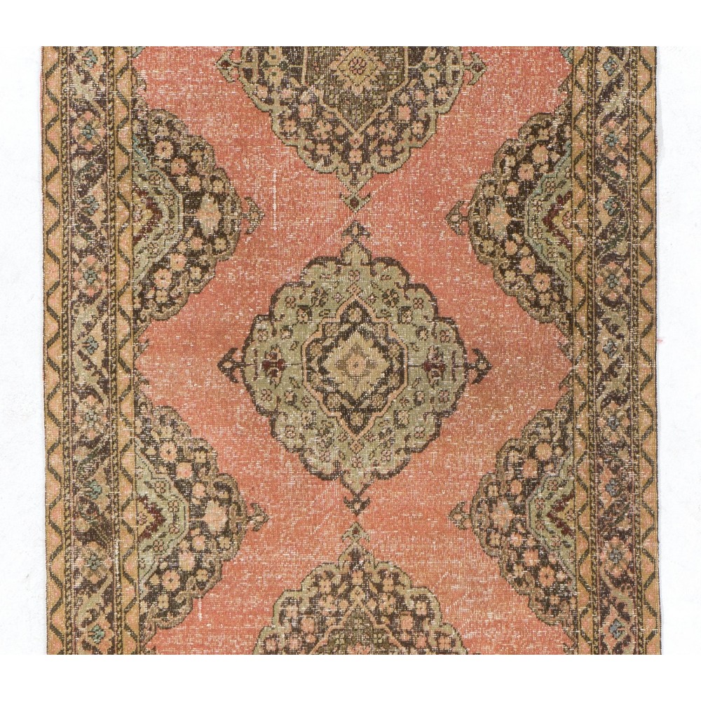 Vintage Handmade Hallway Runner. Kitchen Rug. Corridor Rug. One of a kind Stair Rug