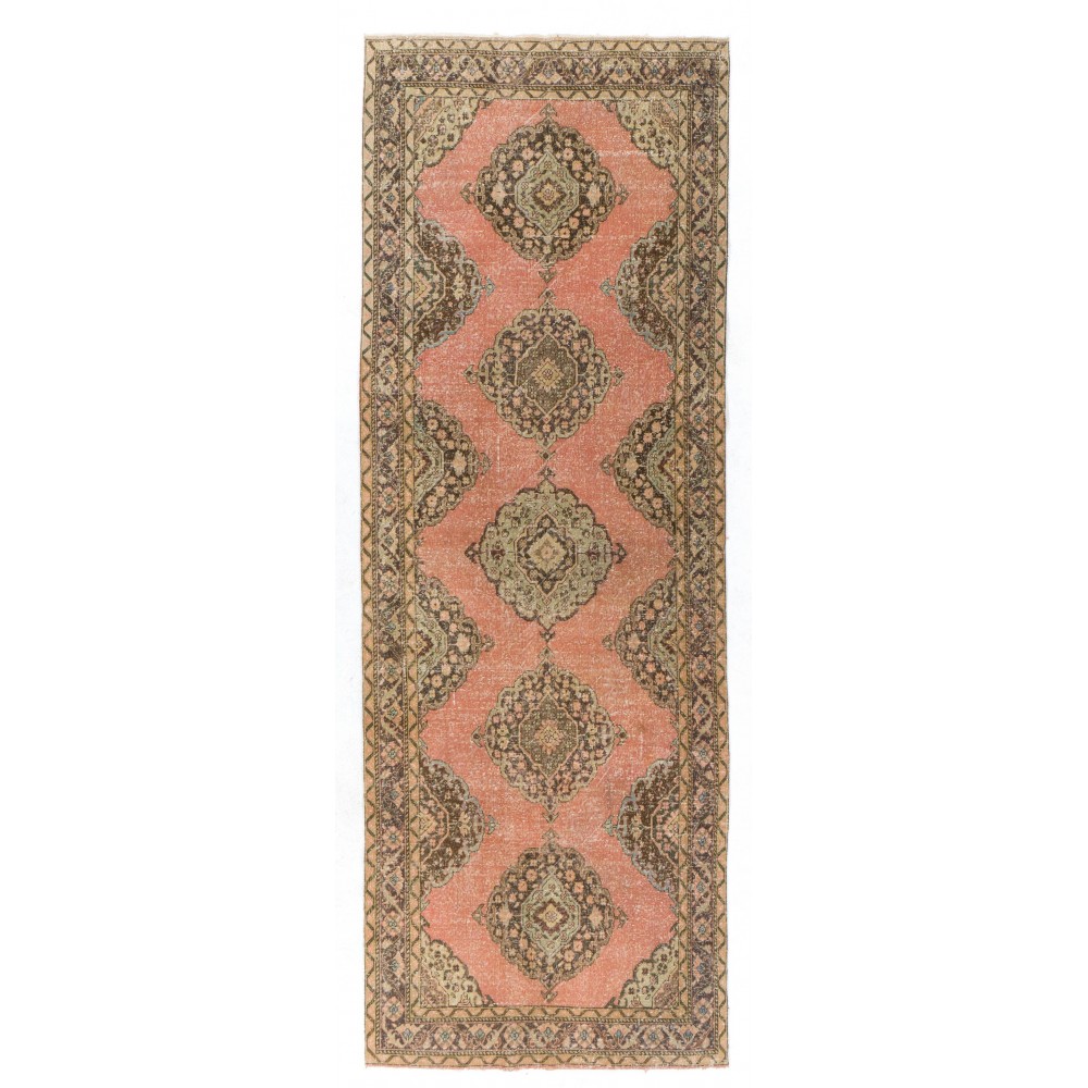 Vintage Handmade Hallway Runner. Kitchen Rug. Corridor Rug. One of a kind Stair Rug