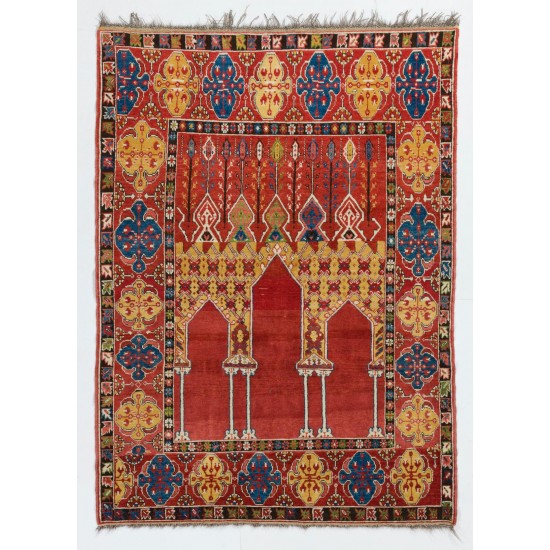 Reproduction of the Transylvanian Bistrita Six Column Rug Reproduction of the Transylvanian Bistrita Six Column Rug