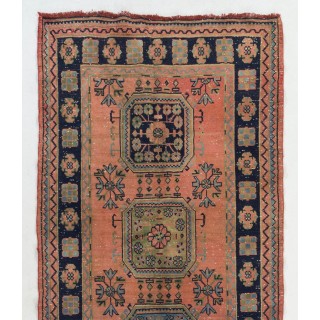 One-of-a-Kind Vintage Handmade Turkish Village Runner Rug for Hallway One-of-a-Kind Vintage Handmade Turkish Village Runner Rug for Hallway
