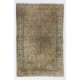 Fine Vintage Turkish Handmade Art Silk Kayseri Rug in Soft Colors Fine Vintage Turkish Handmade Art Silk Kayseri Rug in Soft Colors