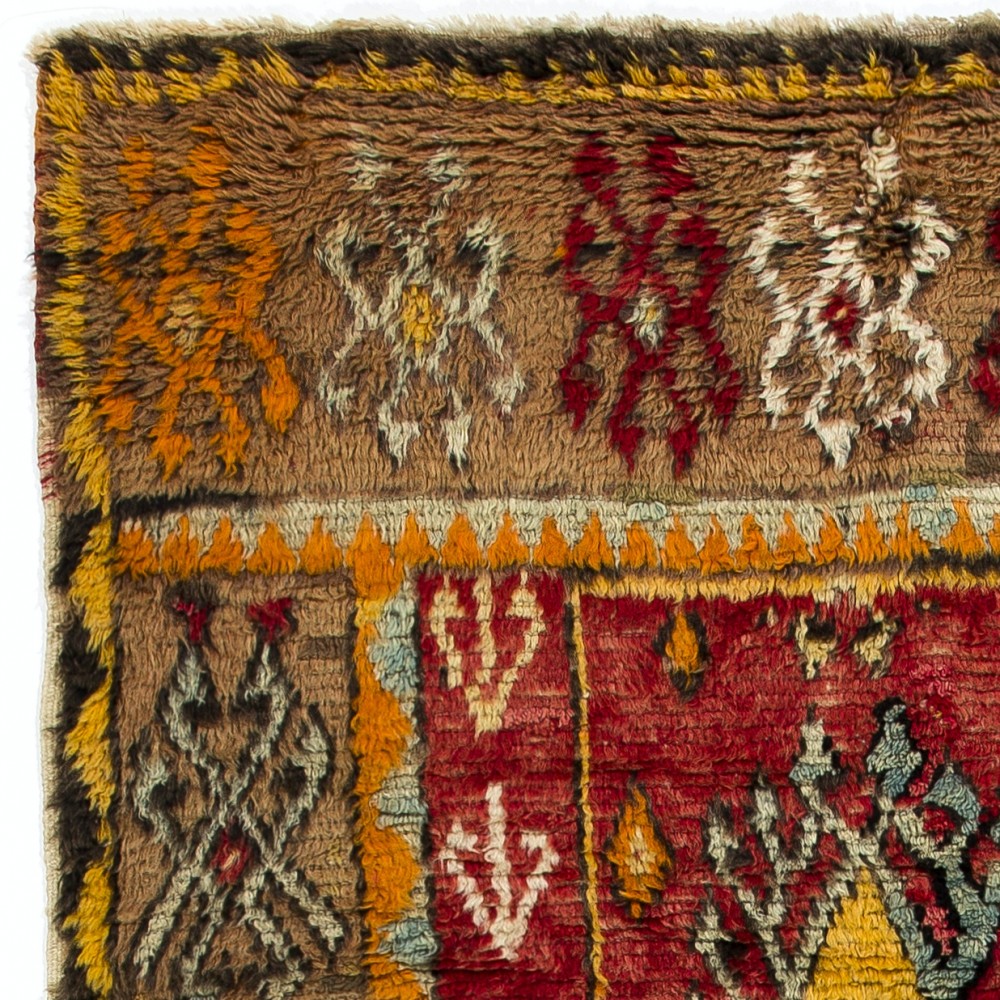 Antique Handmade Anatolian Village Rug