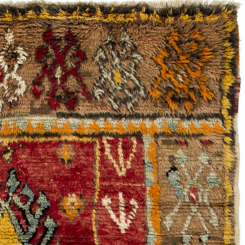 Antique Handmade Anatolian Village Rug