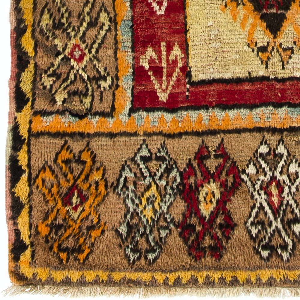 Antique Handmade Anatolian Village Rug