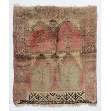 One of a Kind Antique Central Anatolian Village Rug