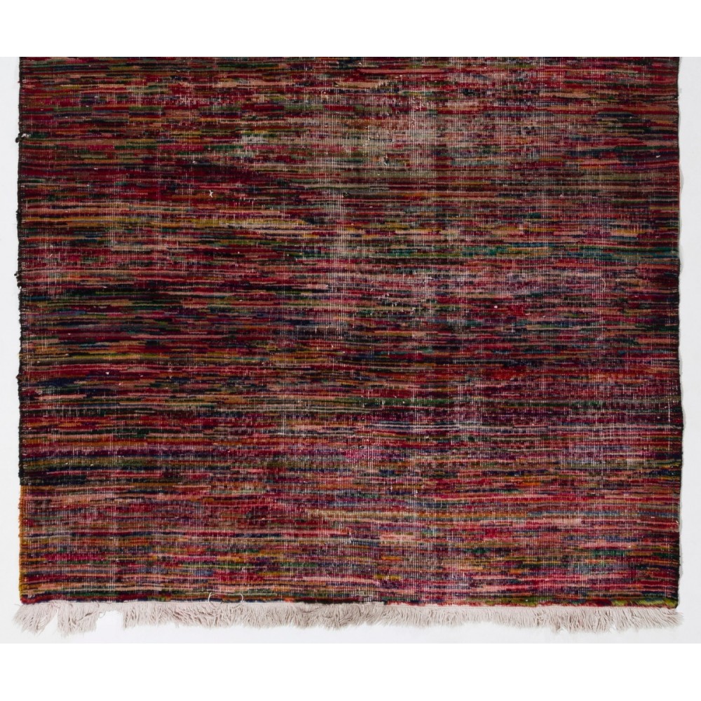 Abstract Midcentury Modern Handmade Turkish Rug