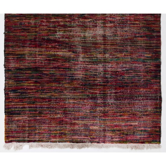 Abstract Midcentury Modern Turkish Rug