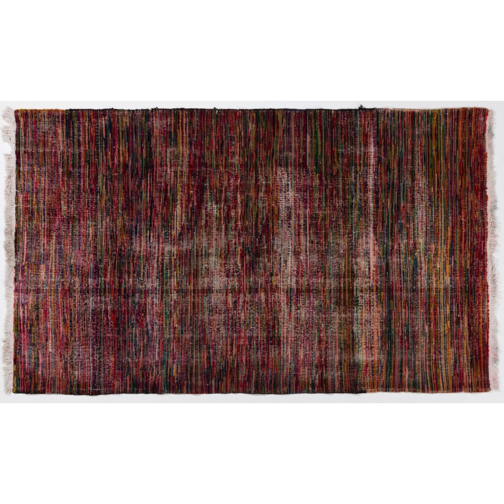 Abstract Midcentury Modern Handmade Turkish Rug