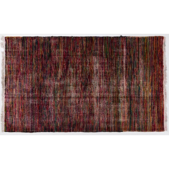 Abstract Midcentury Modern Turkish Rug