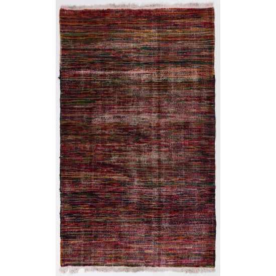 Abstract Midcentury Modern Turkish Rug